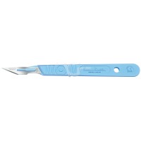 Sterile scalpel in stainless steel
