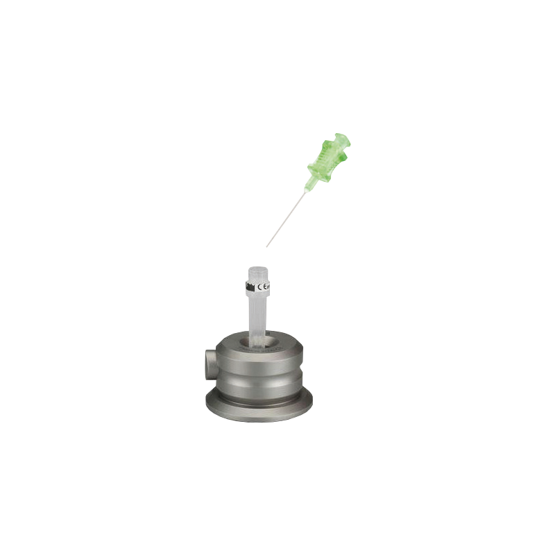 Support pour seringue avec bouton pression (3e main)