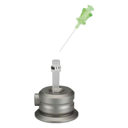 Support pour seringue avec bouton pression (3e main)