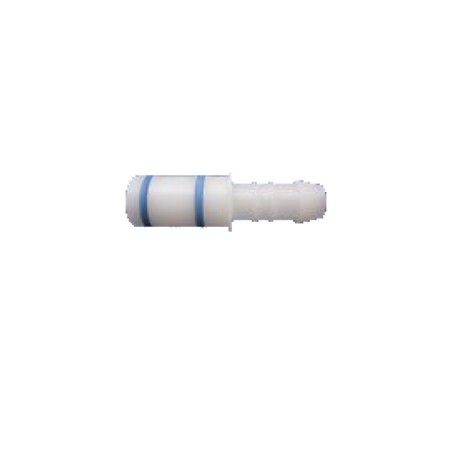 Connector fitting between the canister lid and the autoclavable silicone tube