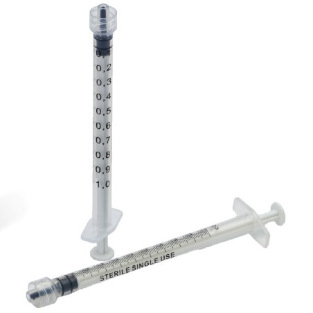 Jeringa Luer Lock de 1 ml "LOW DEAD SPACE"