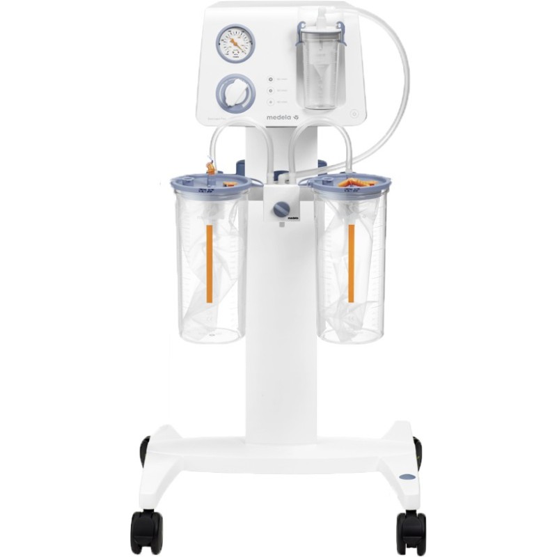Dominant Flex Medela surgical suction pump delivered with stand and accessories / 40-50-60l/mn