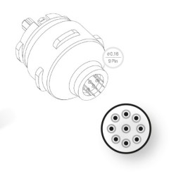 EPN - Tête Electrode 9 aiguilles à usage unique (boite de 24pcs)