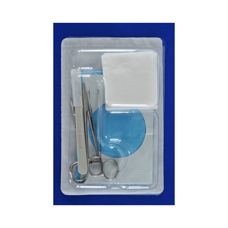 Surgical set with disposable metal instrumentation
