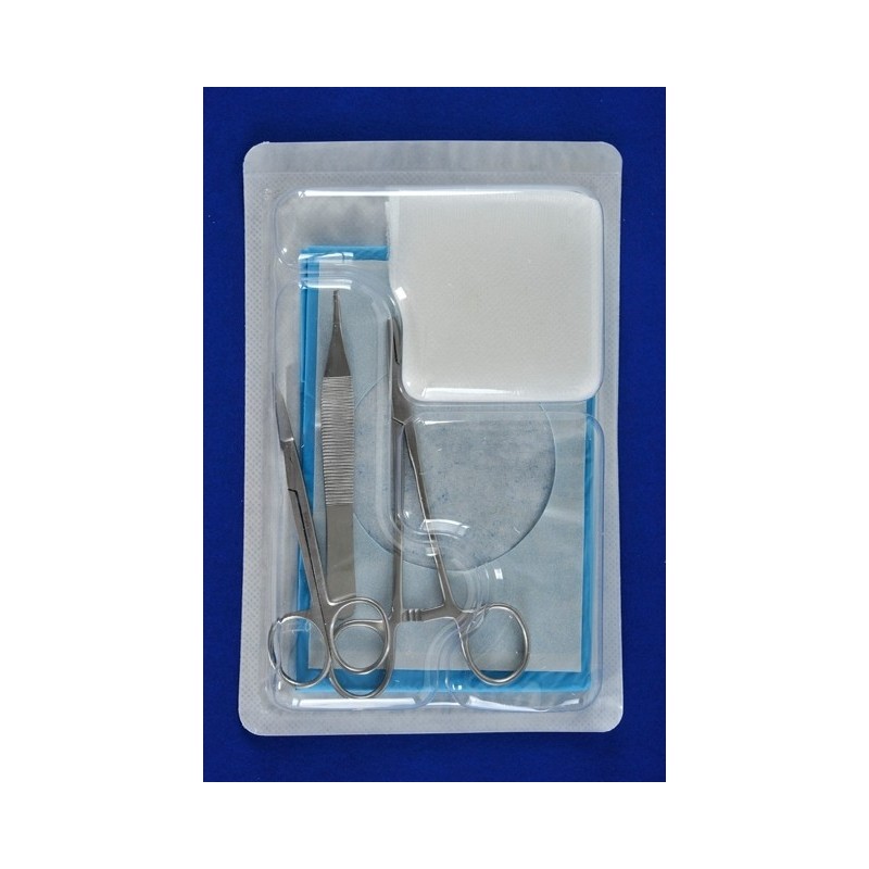 Suture set with disposable metal instrumentation