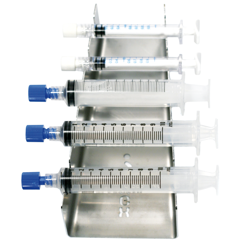 Soporte inox para 5 Jeringas
